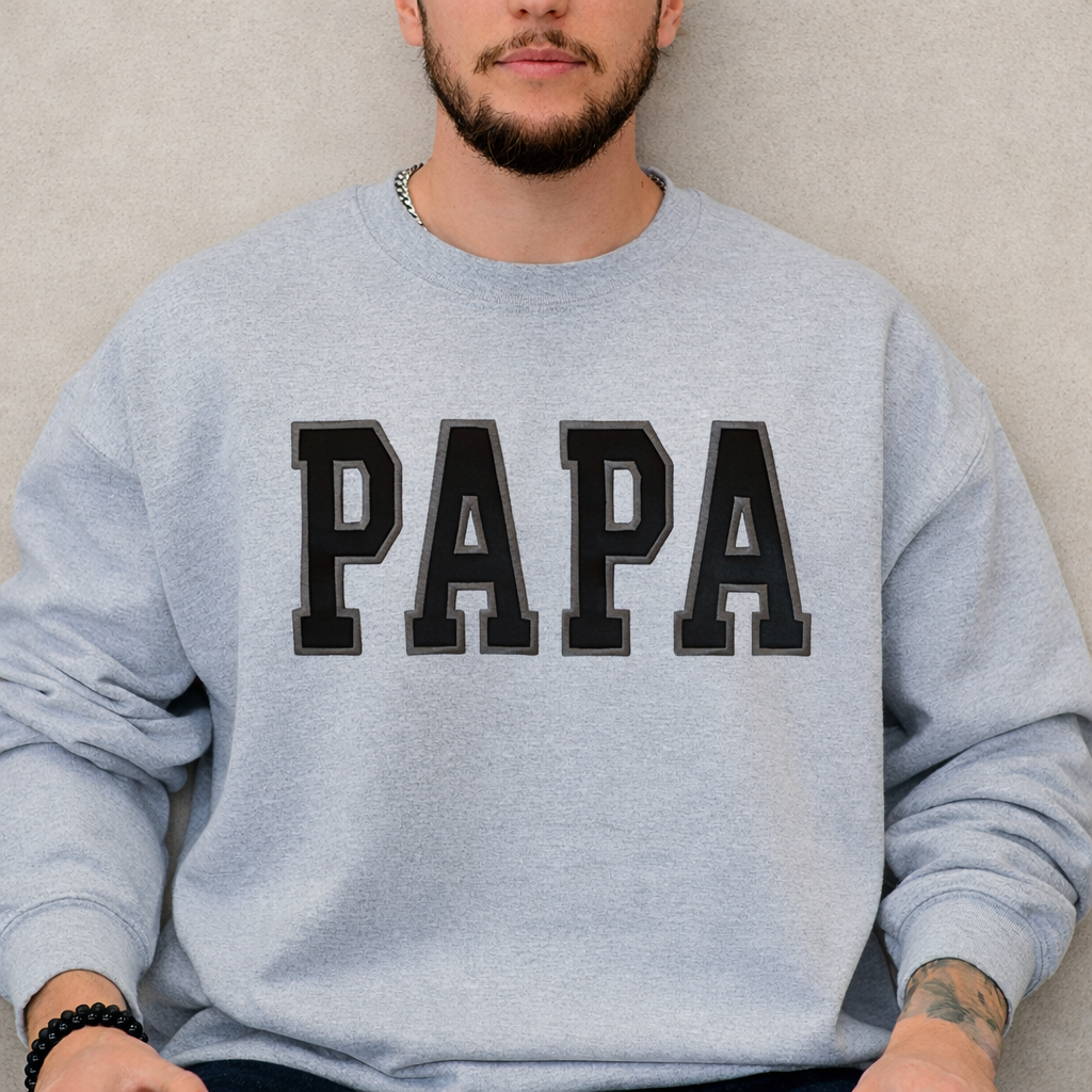 Papa Classique - Crewneck brodé et personnalisé – Image 2