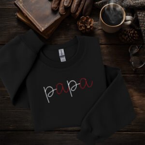 Papa Baseball - Crewneck brodé et personnalisé