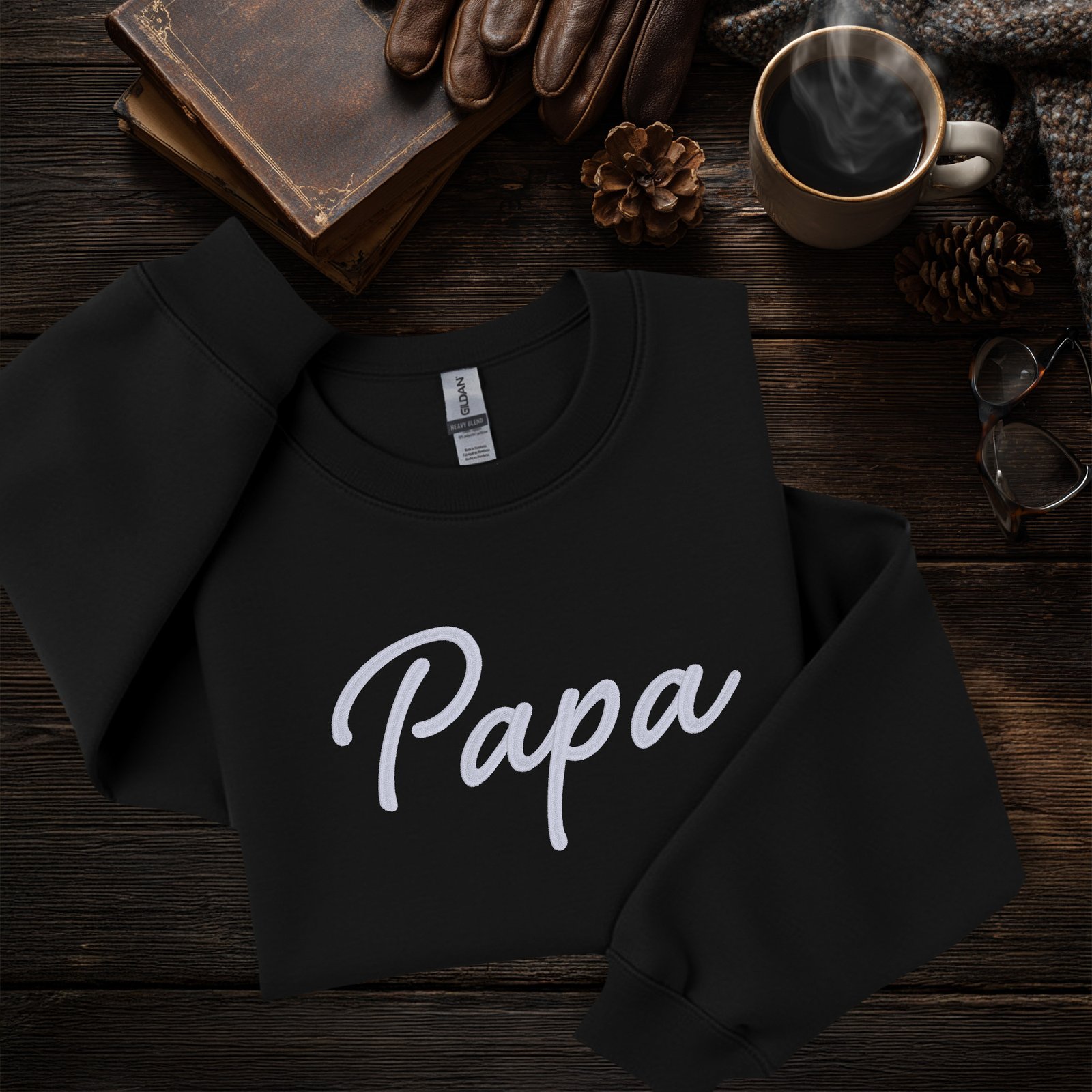 Papa Essence Pure – Crewneck brodé et personnalisé – Image 2