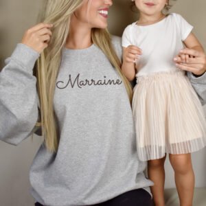 Marraine élégance - Crewneck brodé et personnalisé