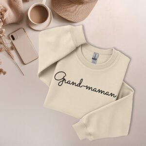 Grand-maman Élégance - Crewneck brodé et personnalisé