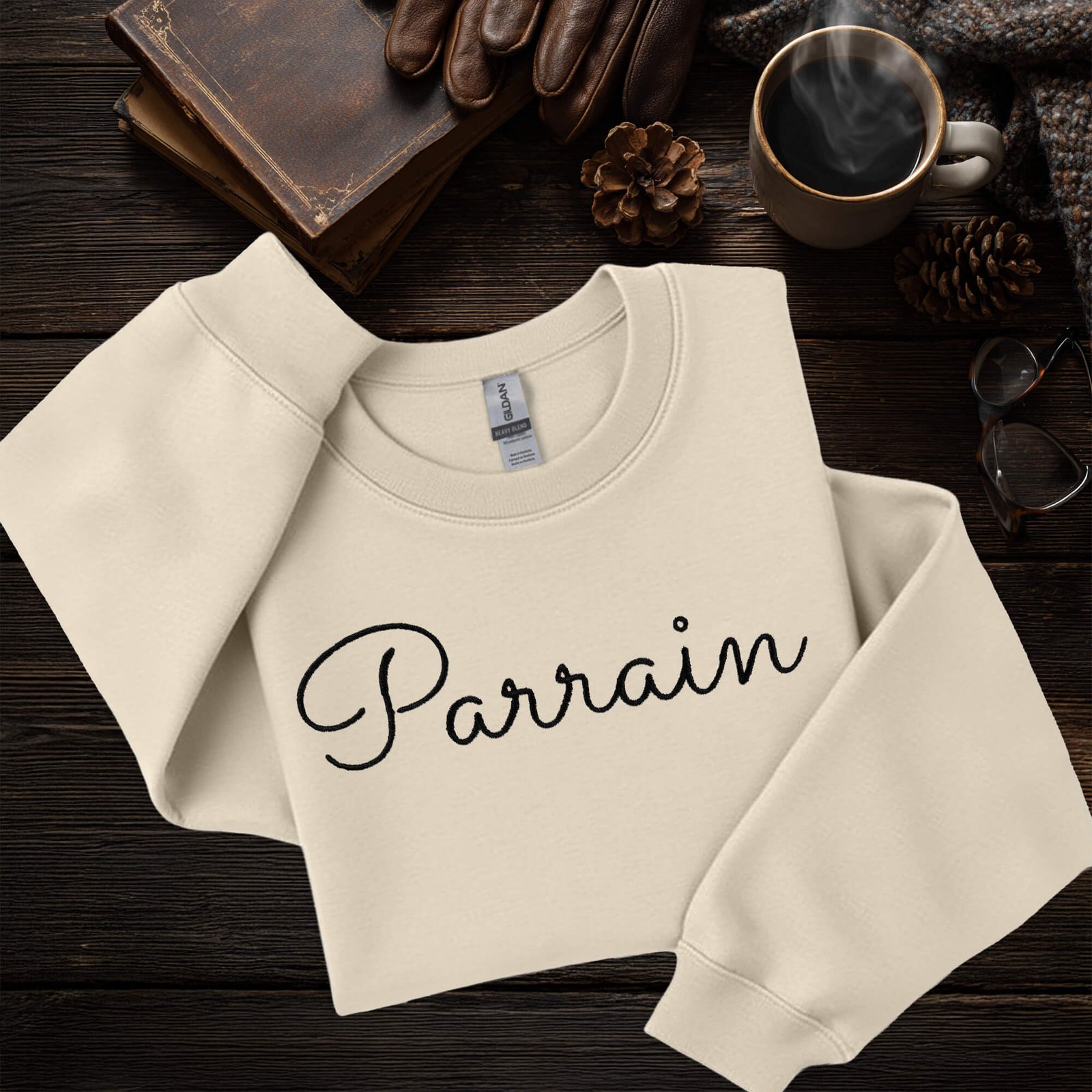 Parrain Élégance – Chandail brodé et personnalisé – Image 3