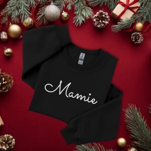 Mamie Élégance - Crewneck brodé et personnalisé