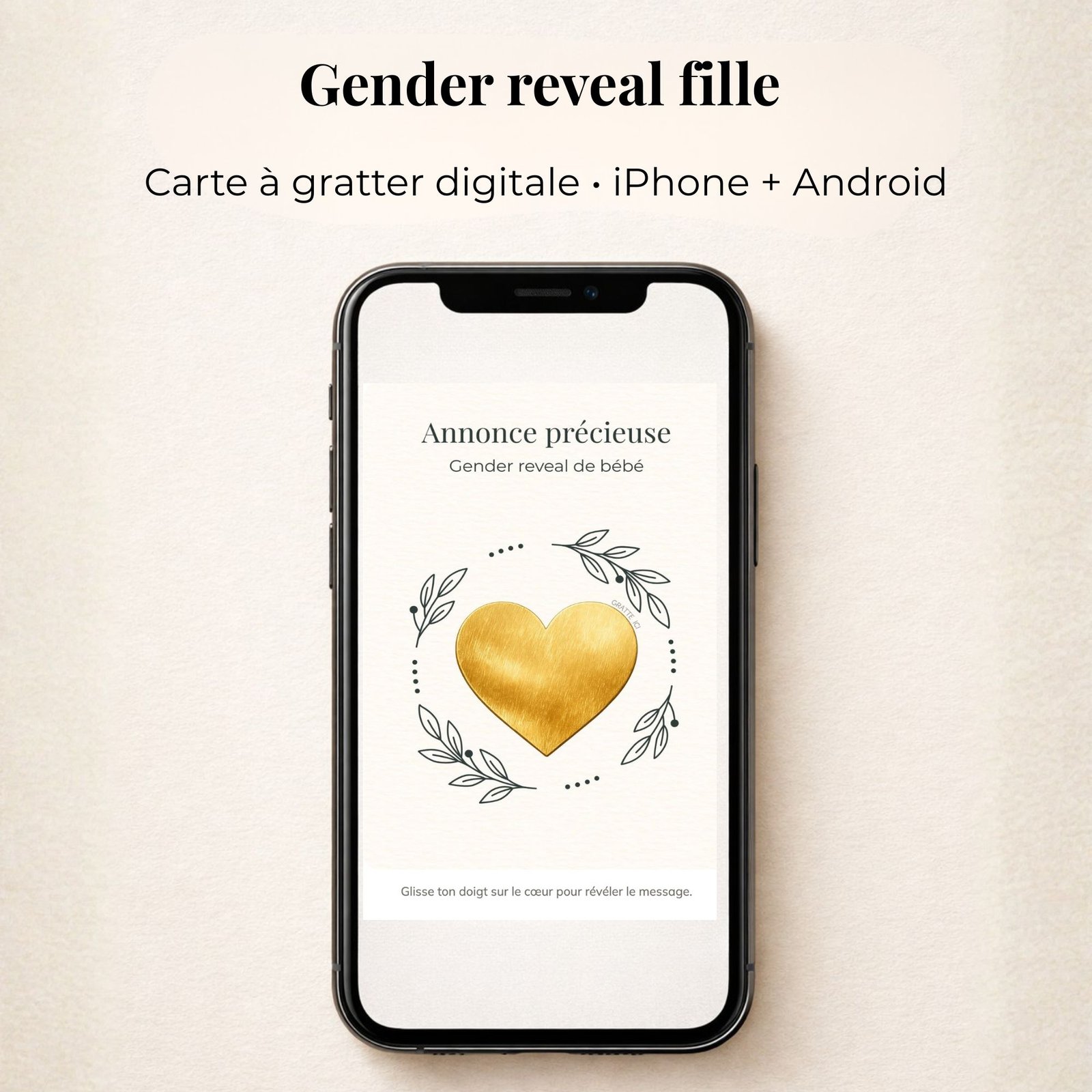 Gender reveal en français fille