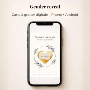 2 compress Gender reveal en français Garçon