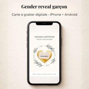 3 gender reveal français scratch card