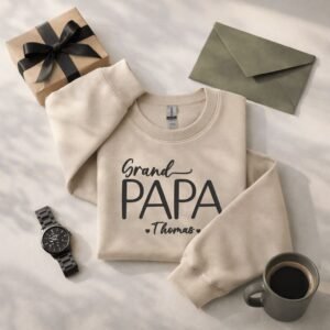 Grand-papa Classique – Coton ouaté brodé et personnalisé
