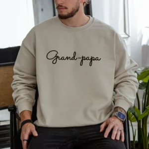 Grand-papa Élégance - Crewneck brodé et personnalisé
