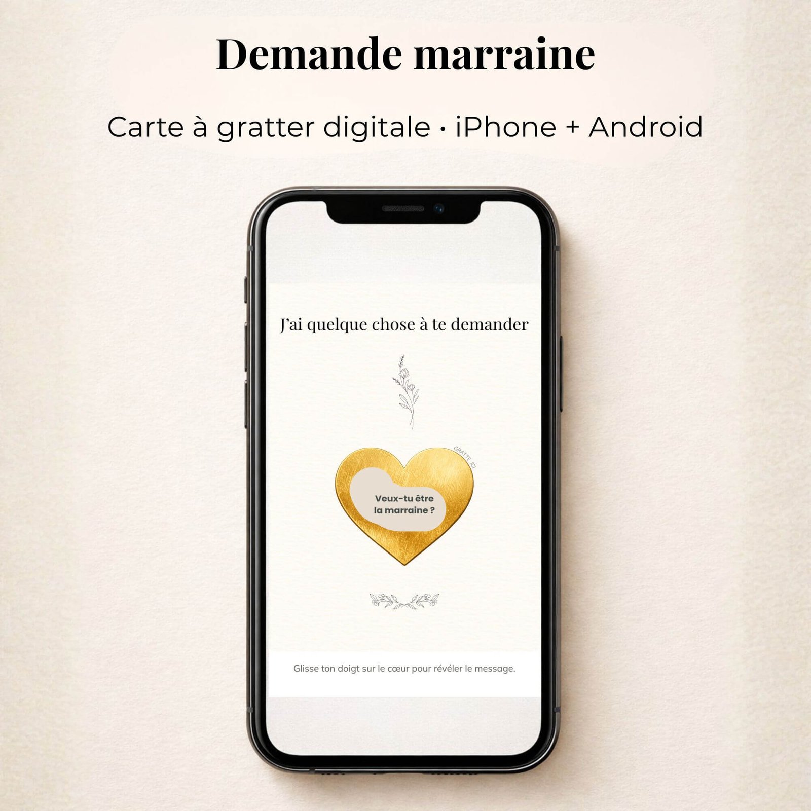 Demande marraine – Carte surprise à gratter digitale – Image 2