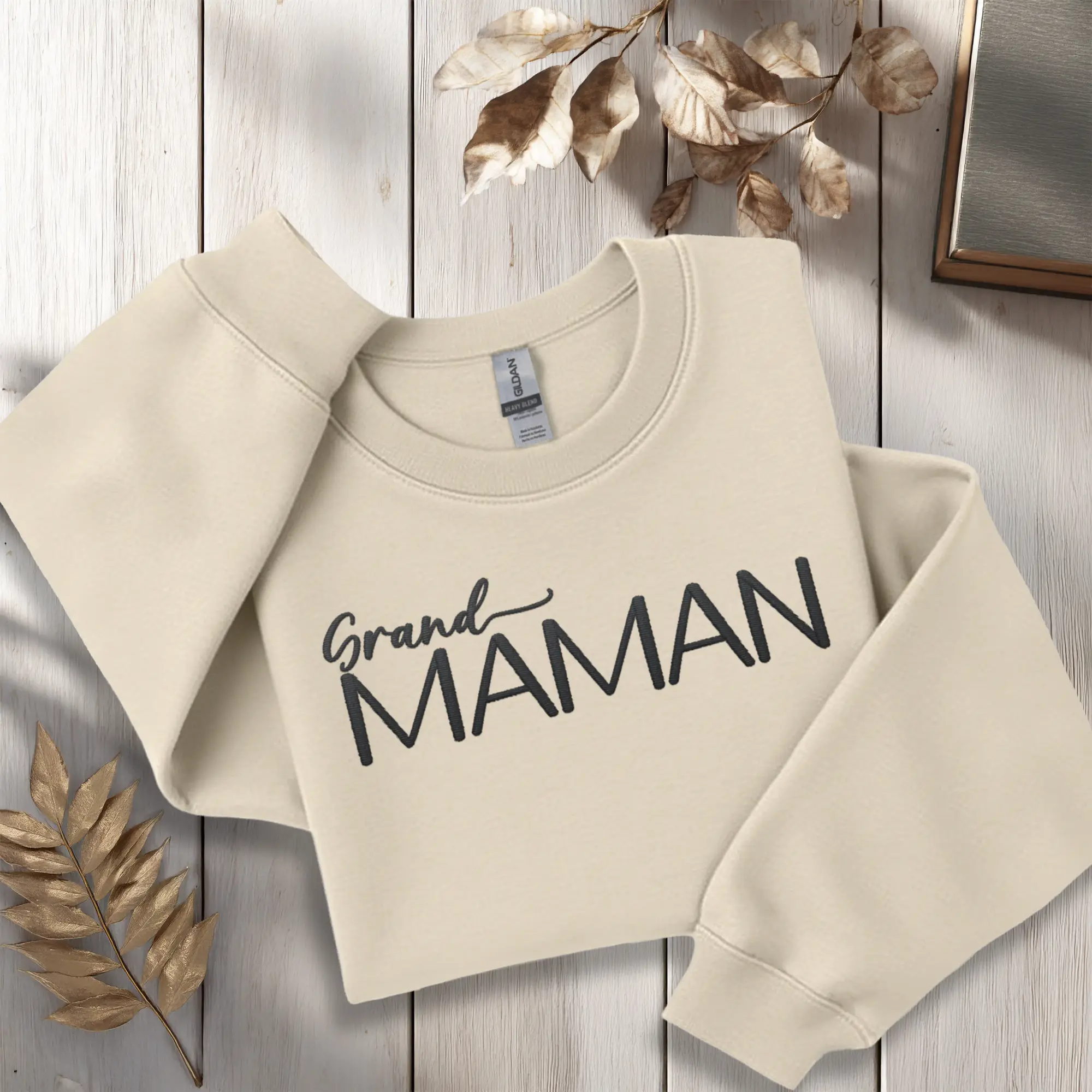 Grand-maman Évidence – Coton ouaté brodé et personnalisé