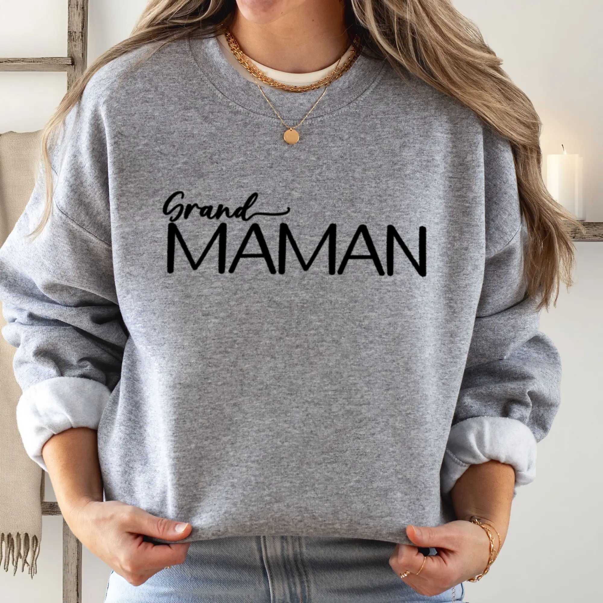 Grand-maman Évidence – Coton ouaté brodé et personnalisé – Image 2